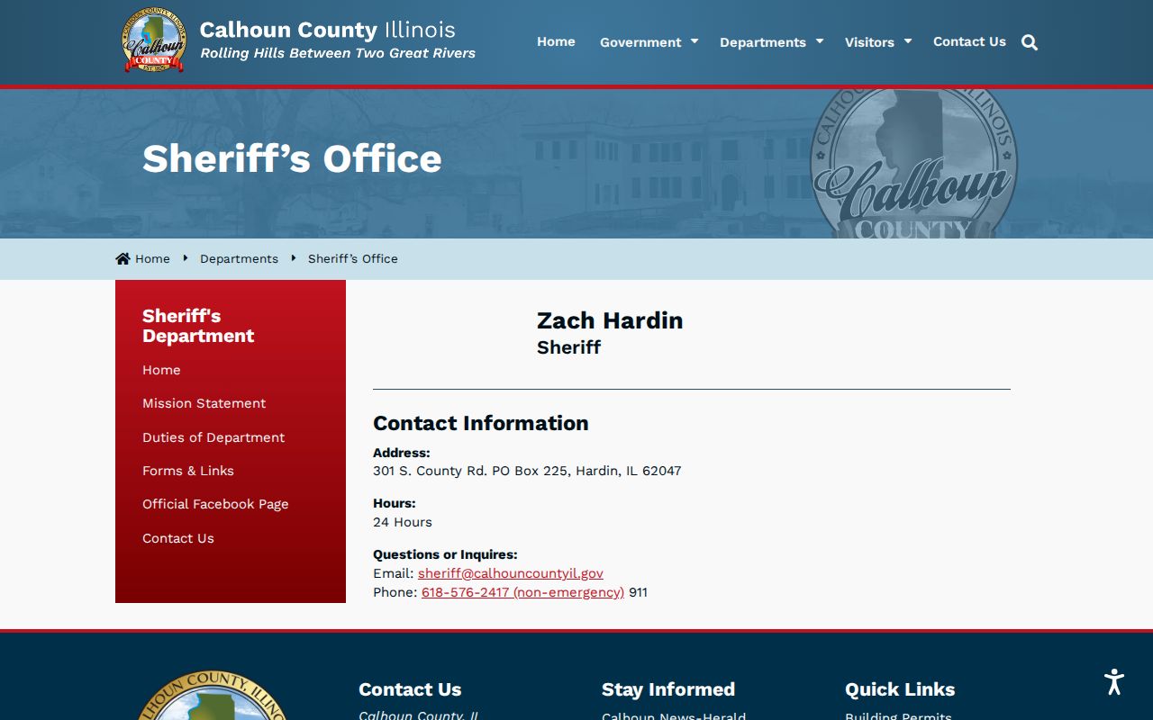Calhoun County arrest lookup Sheriff's office