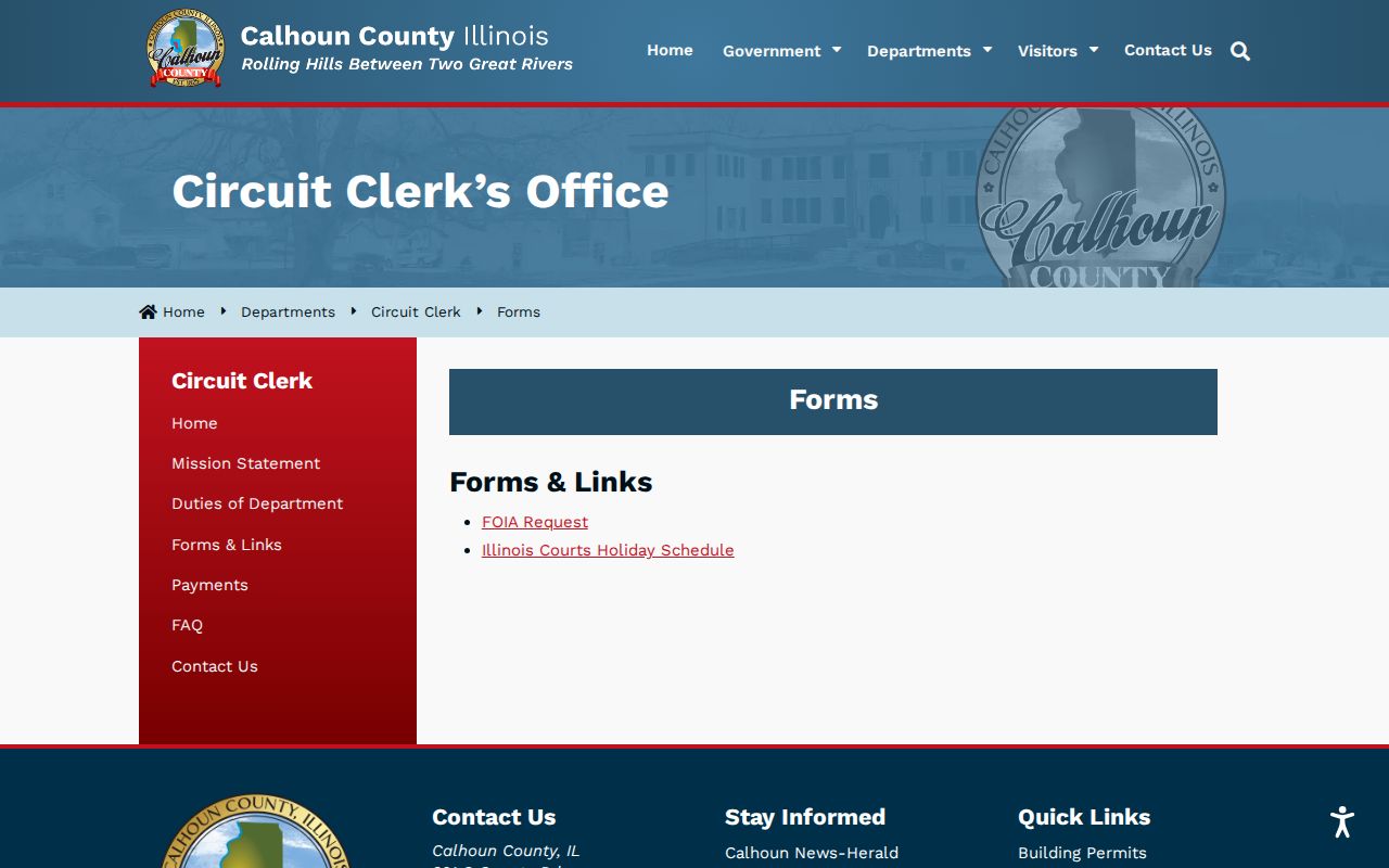 Calhoun County criminal court case forms