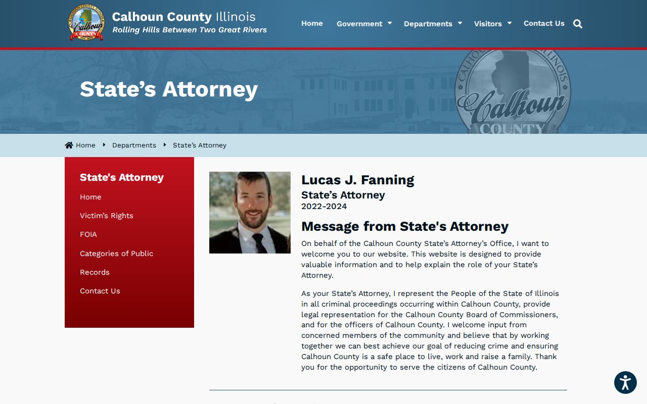 Calhoun County criminal court case State's Attorney