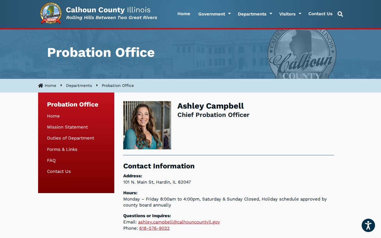 Hardin criminal records probation office information