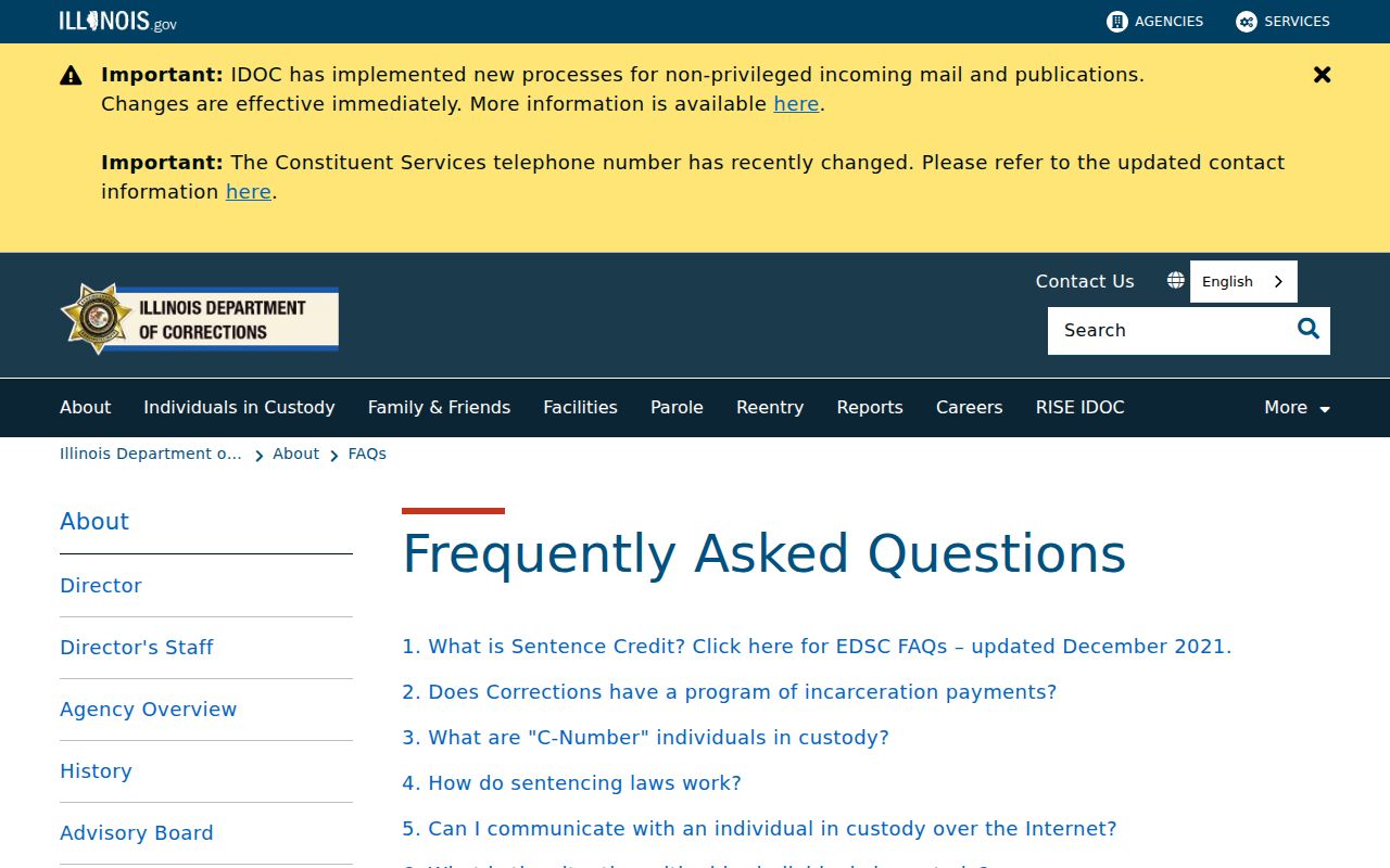 Kampsville criminal records and IDOC public custody information